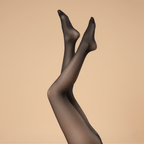 Collant polaire transparent noir femme effet voile - Everweather